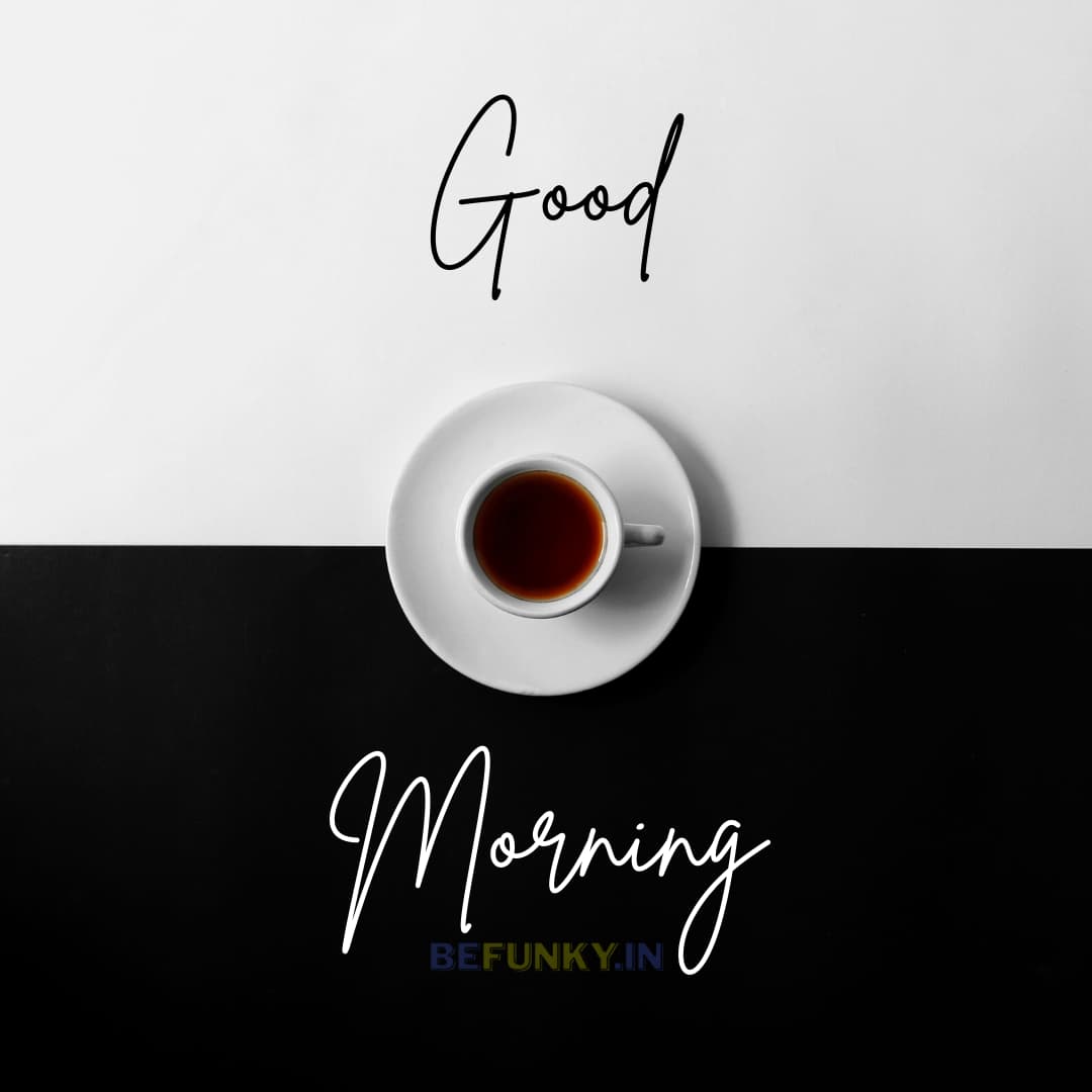 good morning black coffee image