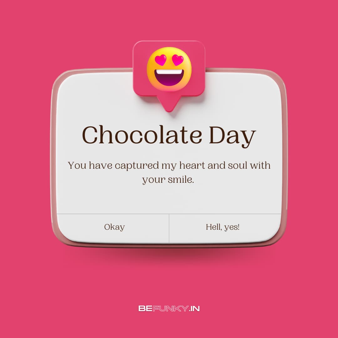happy chocolate day message image