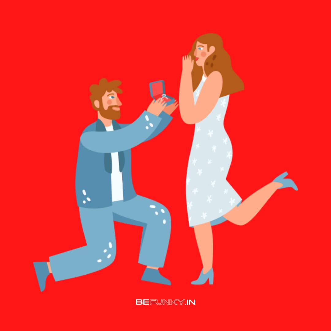 happy propose day illustration image