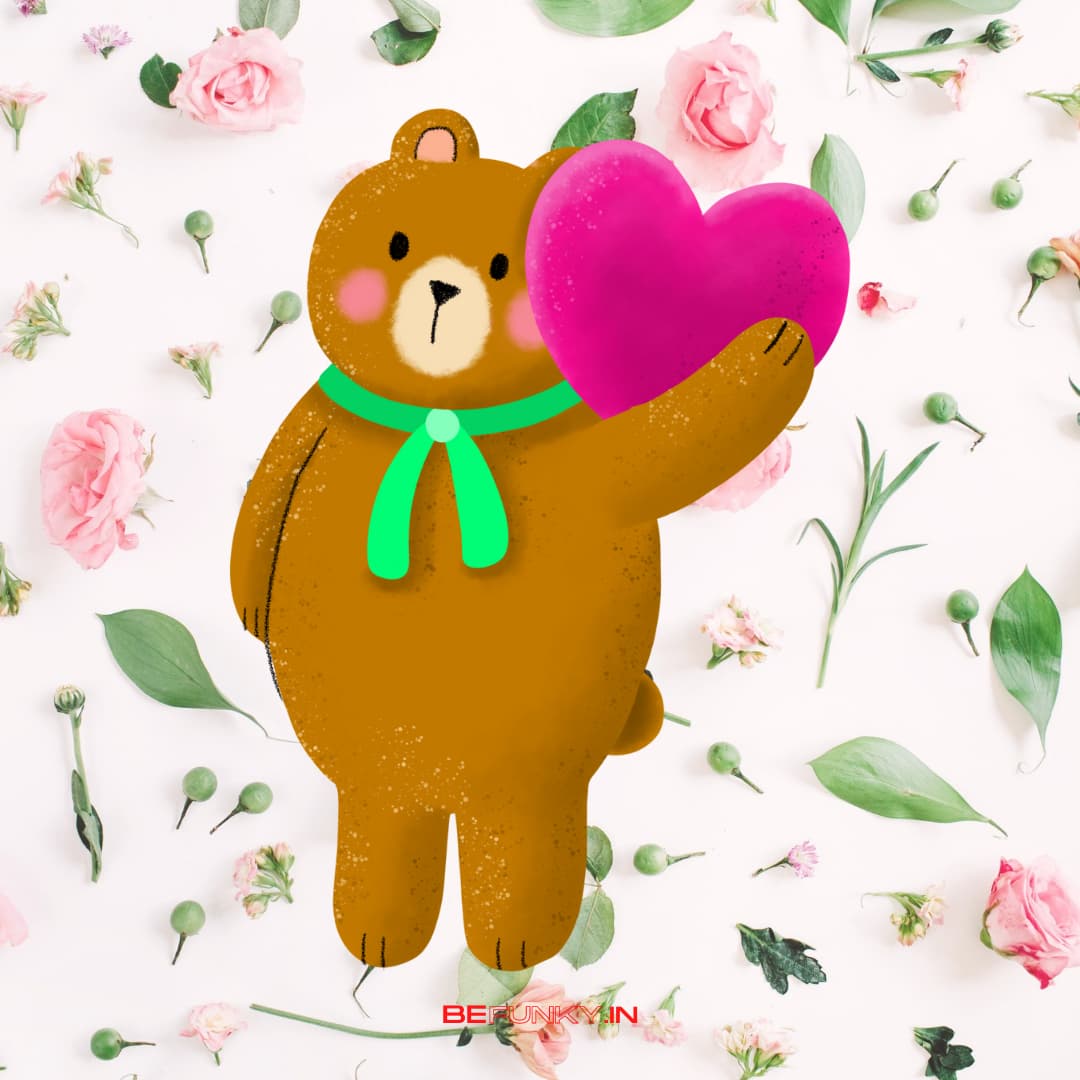 happy teddy day bear image card