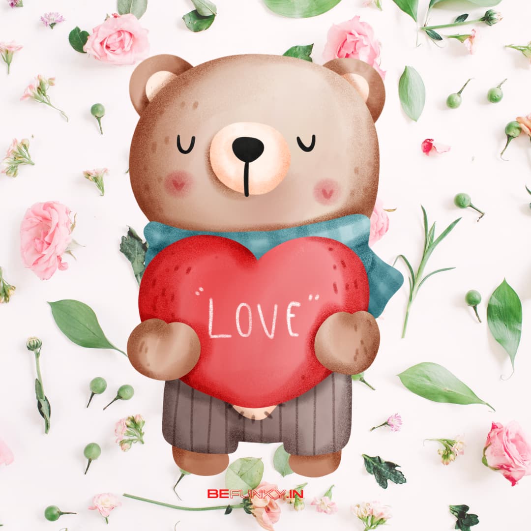 happy teddy day bear image card