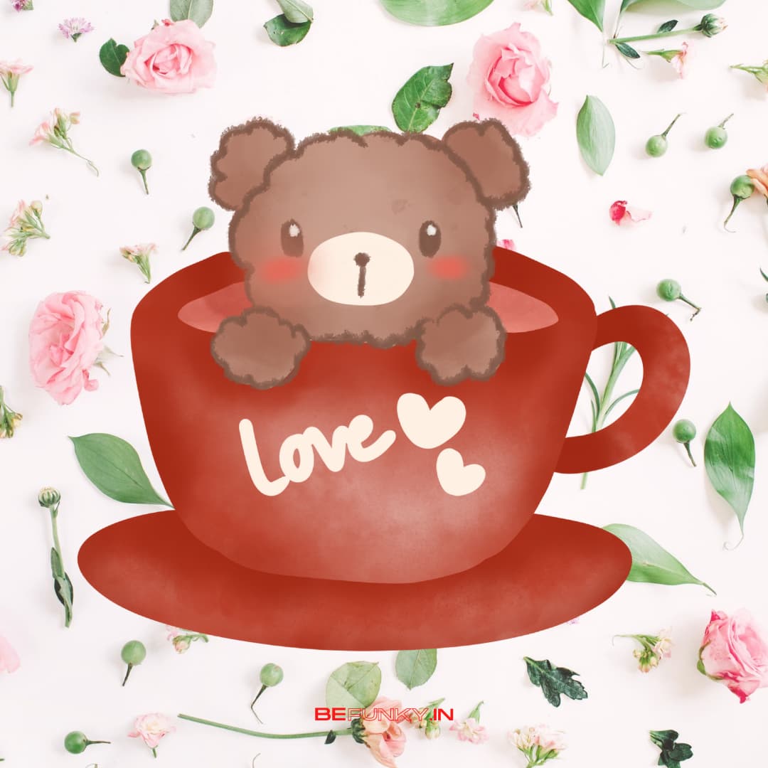 happy teddy day bear love you card