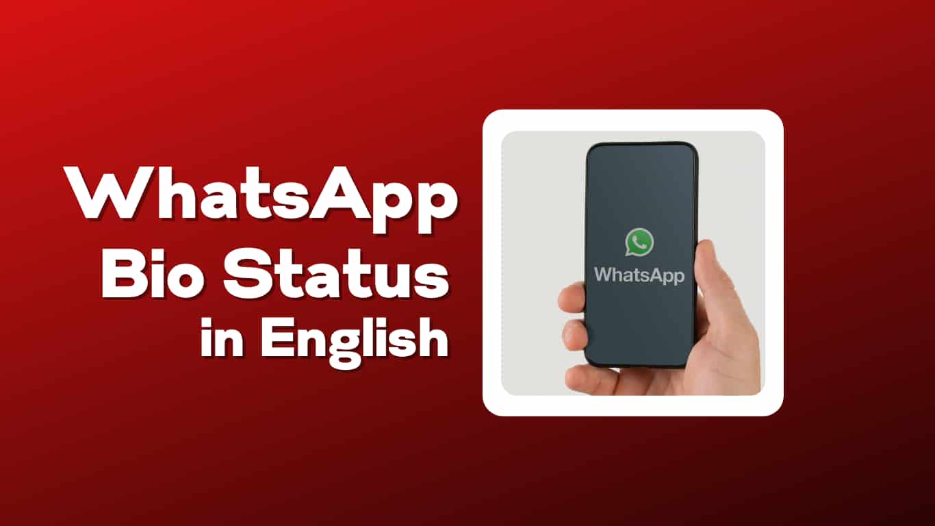WhatsApp bio caption in English