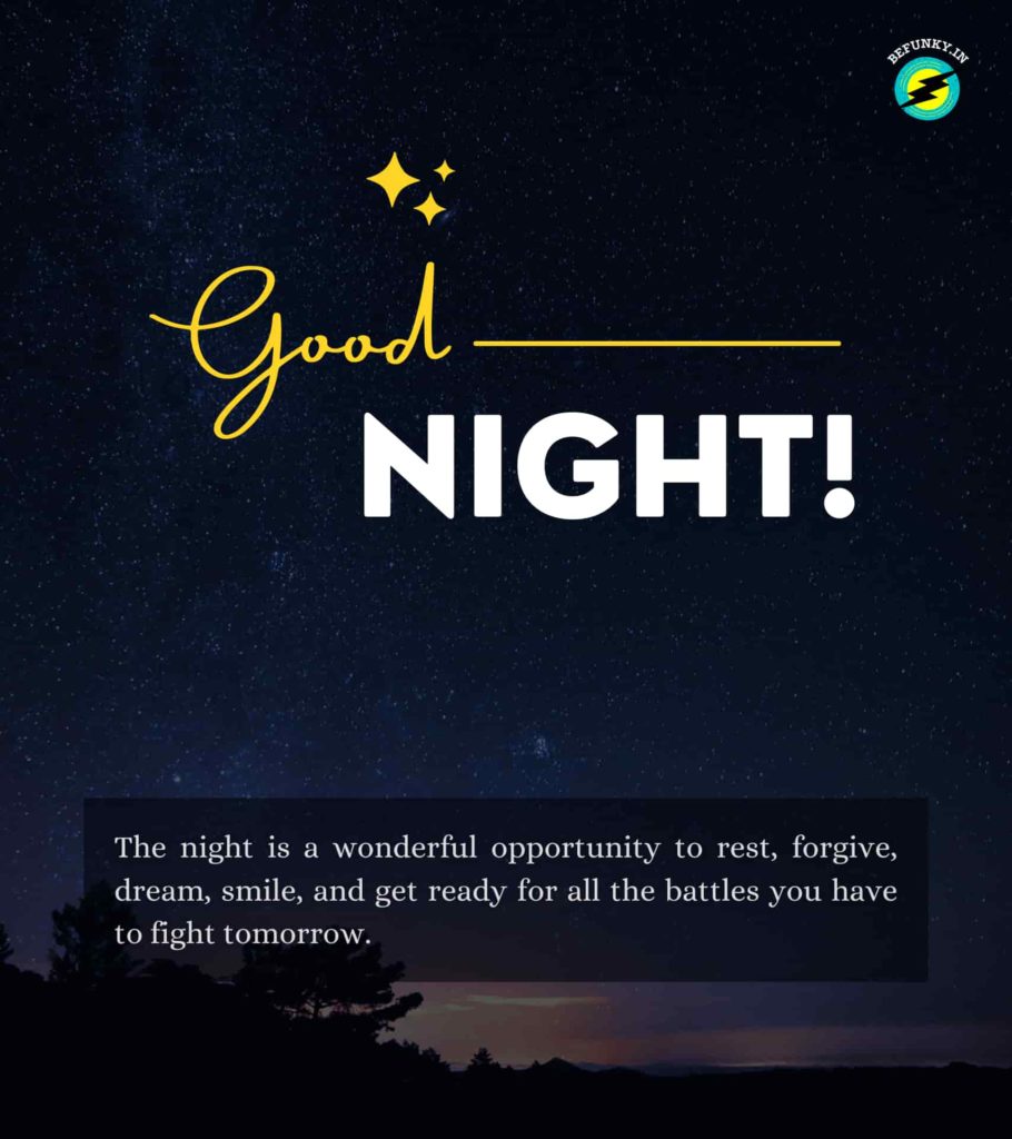 Good Night Quotes in English