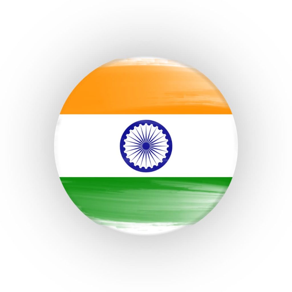 Beautiful Indian Flag in circle, India Independence Day WhatsApp DP