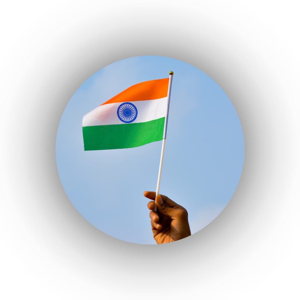 India Independence Day WhatsApp DP India flag in hand