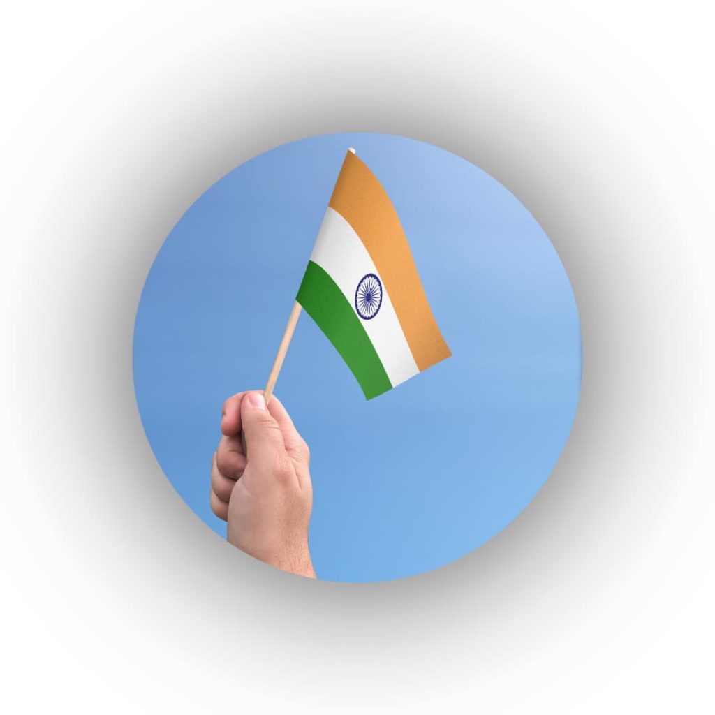 India Independence Day WhatsApp DP India flag in Hand
