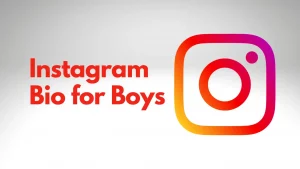 Instagram bio for boys