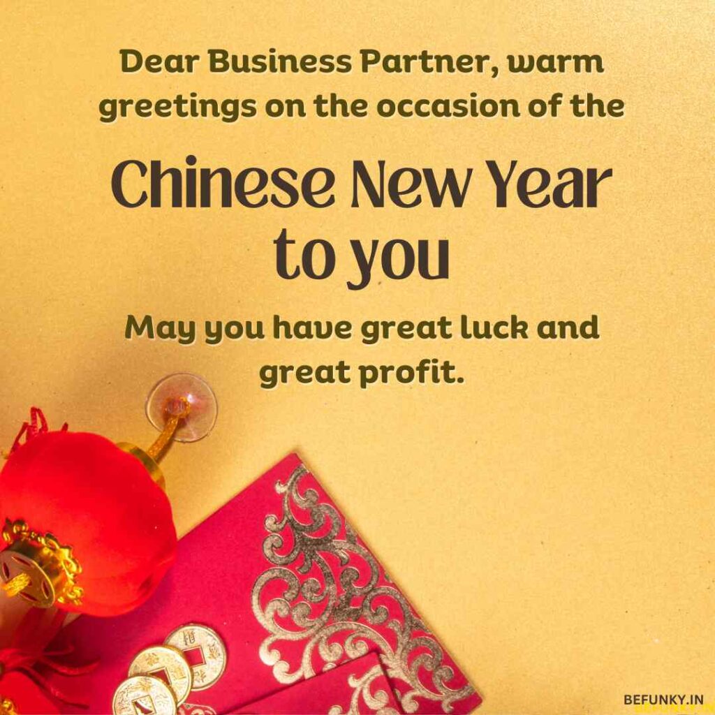 Chinese New Year Wishes for Business Partners