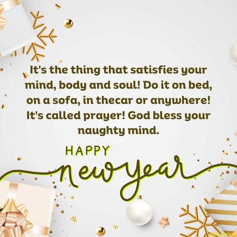 Funny New Year Greeting Message Image