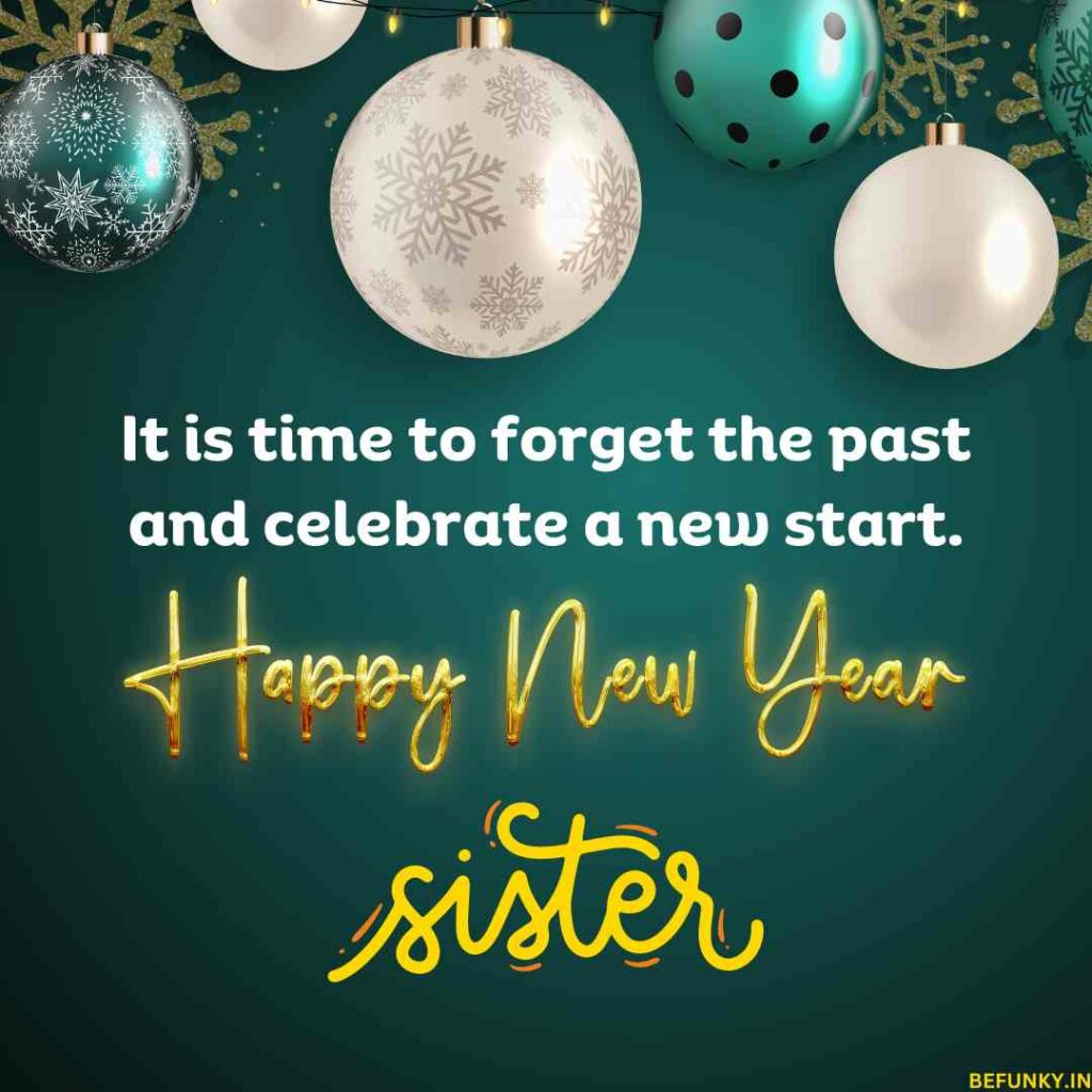 happy new year wishes for sister