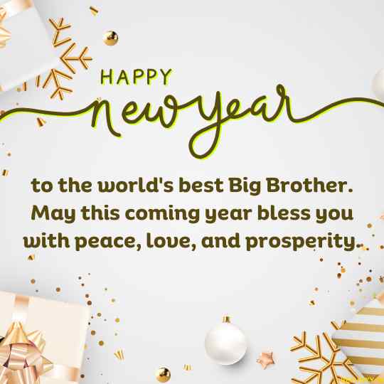 new year wishes for big brother
