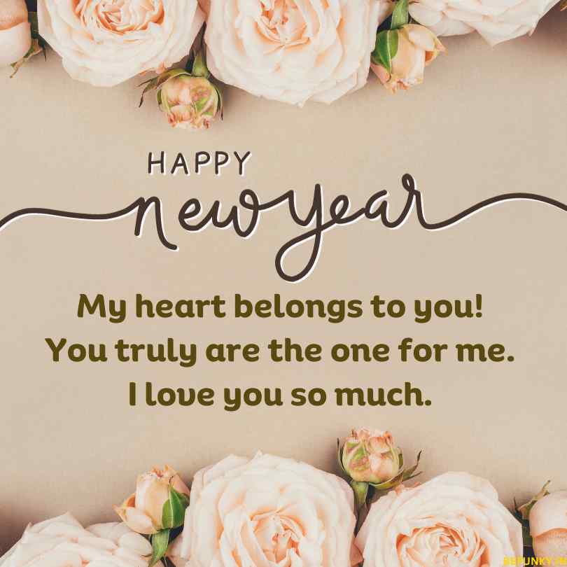 romantic new year message for my love