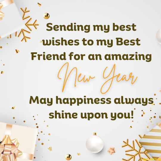 best wishes to best friend for an amazing new year