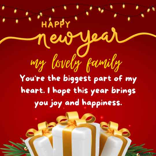 happy new year to my family