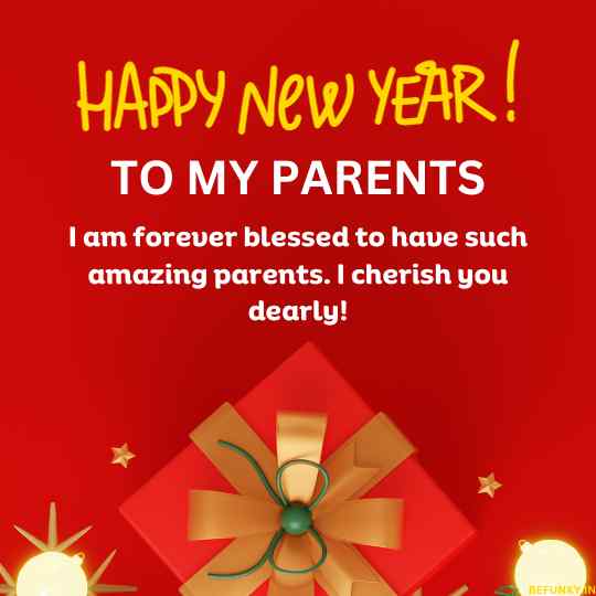 happy new year to my parents