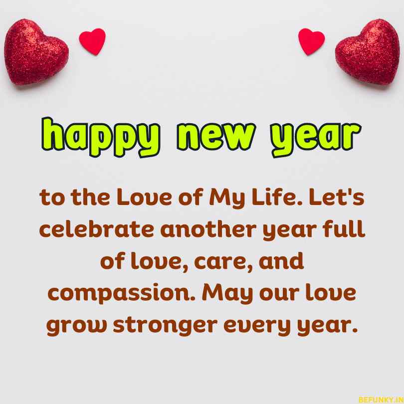 happy new year wishes for my love
