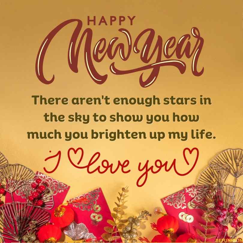 happy new year wishes for wife