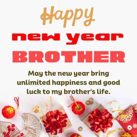 happy new year wishes to brother