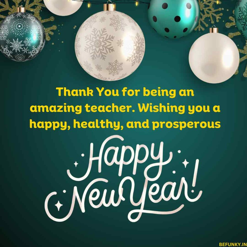 new year card messages for teachers