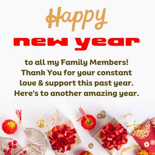 new year wishes for family members