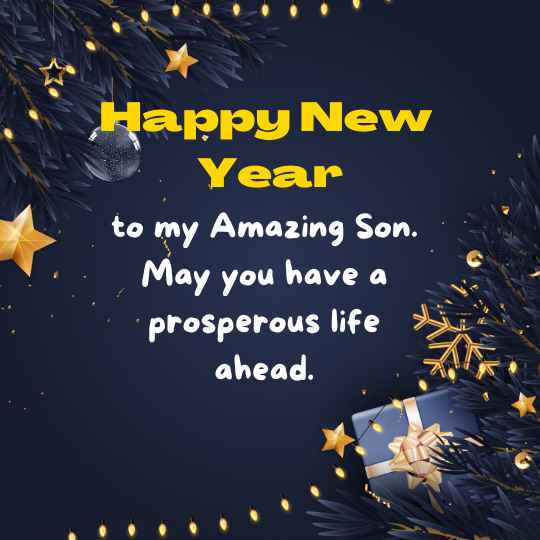 new year wishes for son
