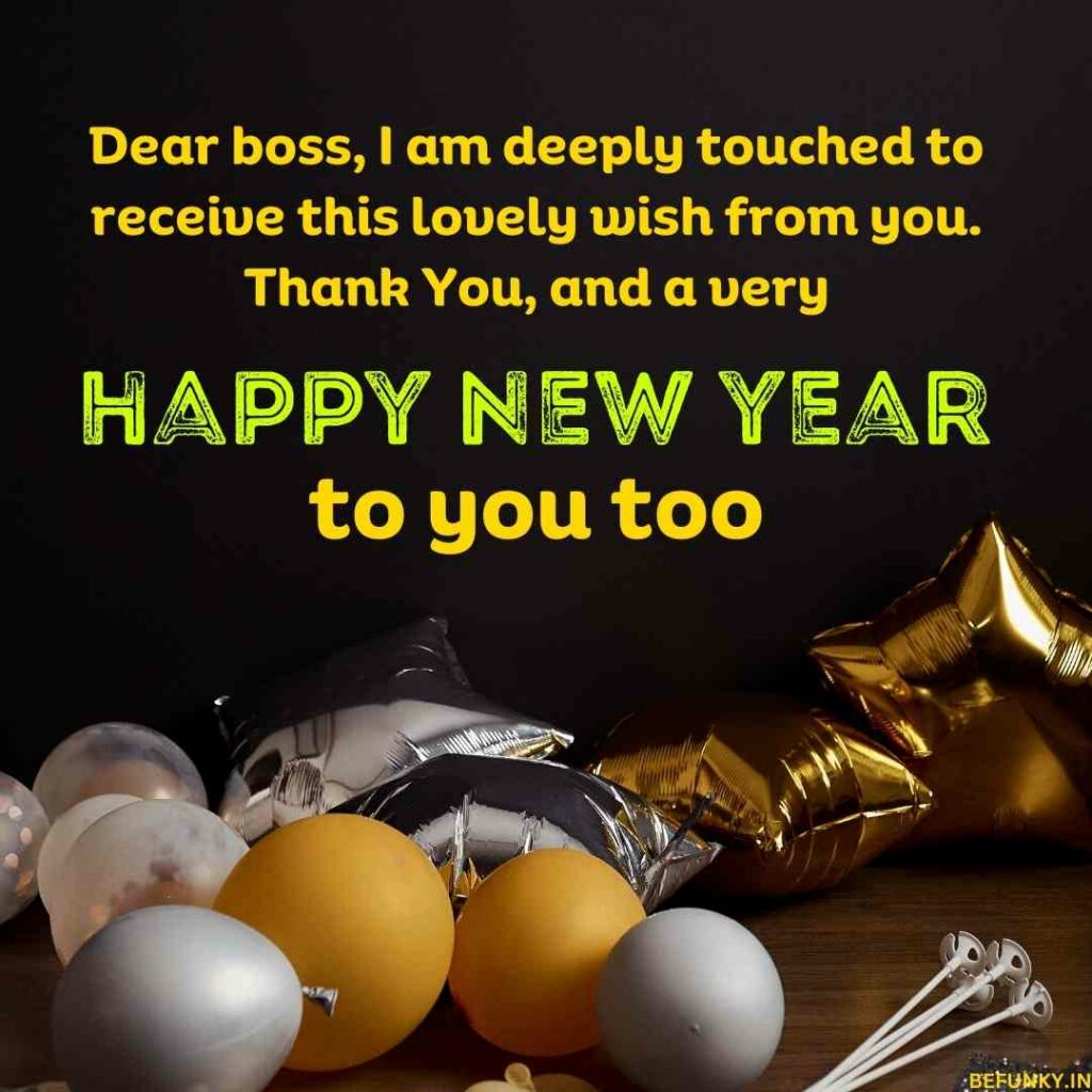 reply to boss new year wishes