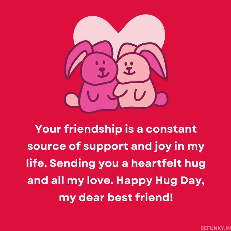 Hug Day Wishes For best friend