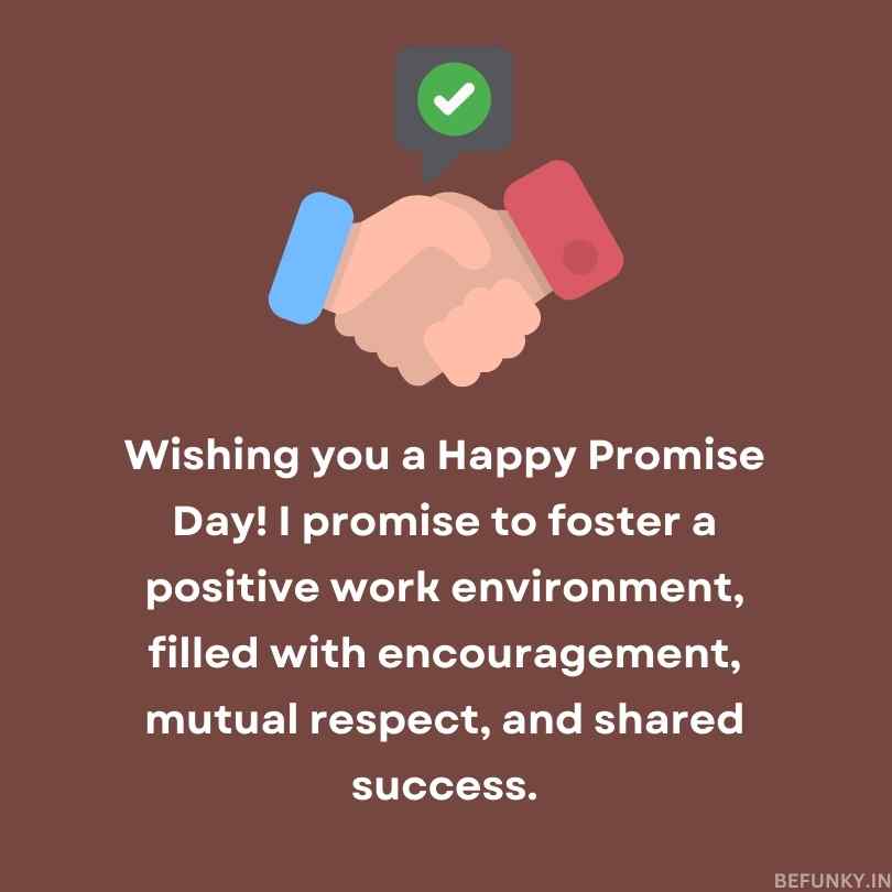 promise day wishes for colleagues