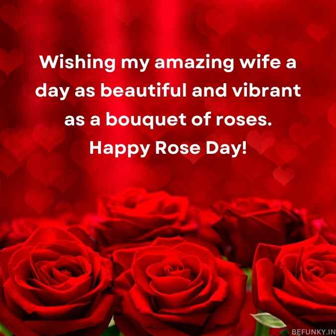 rose day wishes for wife