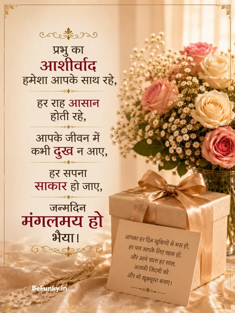 bhavuk aur dil chhoo lene wali bhai ka birthday badhaiyan