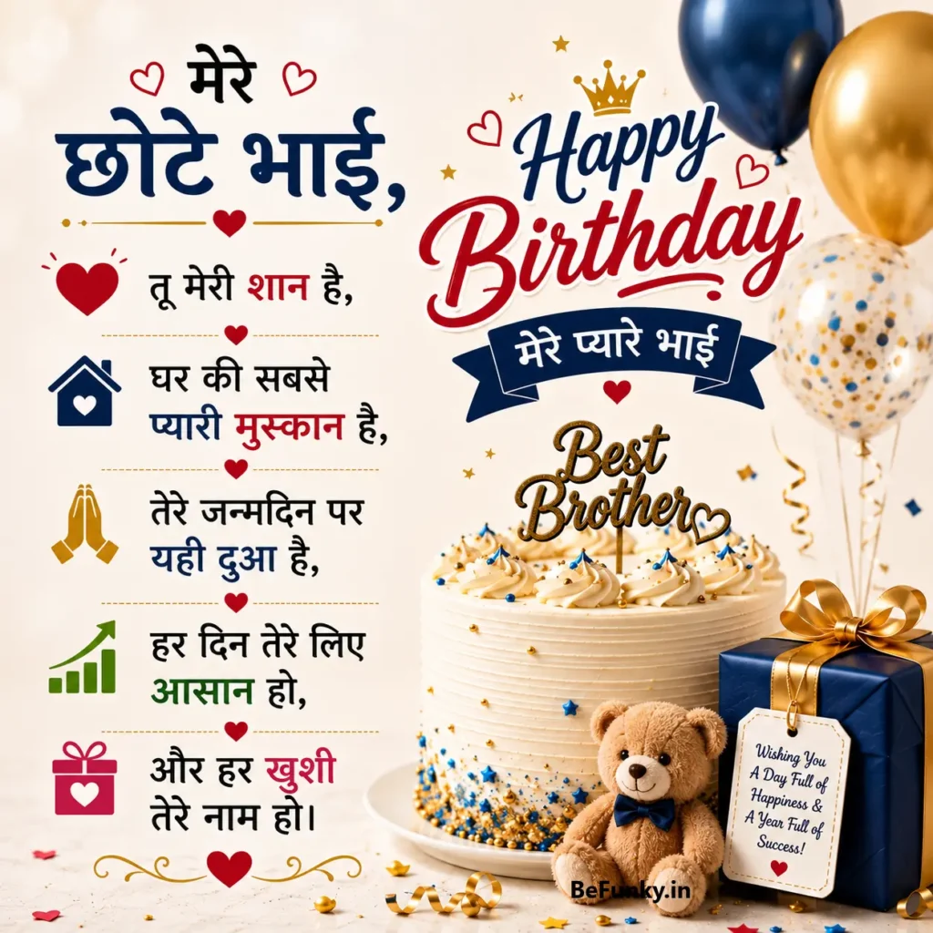 chhote bhai ke liye pyar bhari janmdin badhaiyan