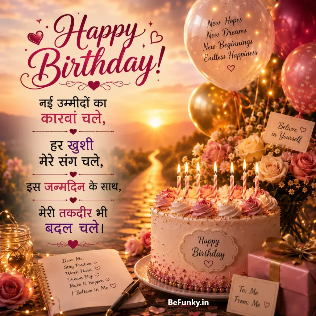 khud ko samarpit janamdin ki panktiyan