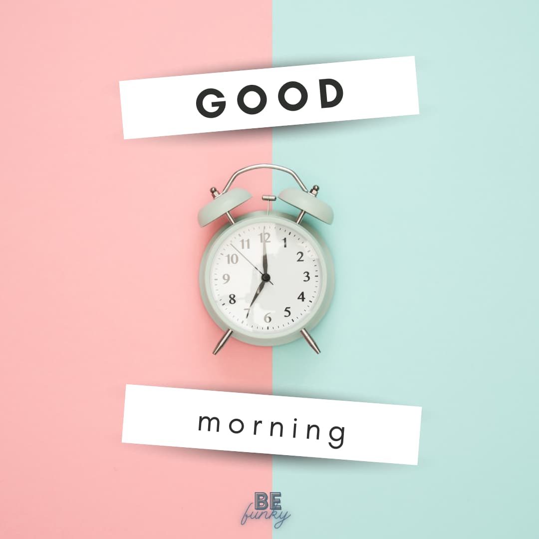 Good morning alarm clock image