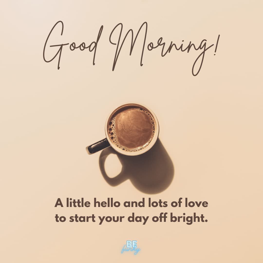 Good morning hot tea message image