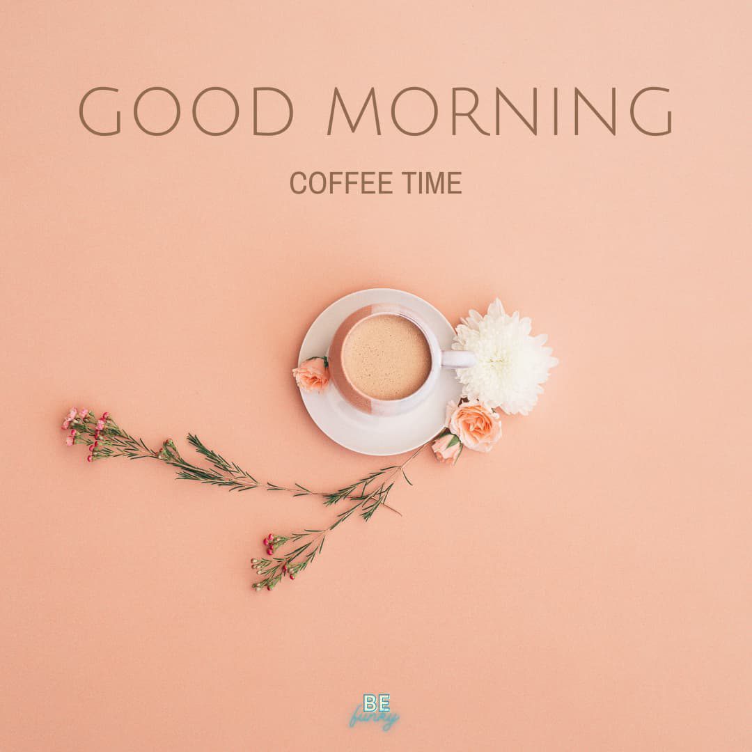 Good morning latte coffee image